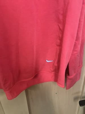 NEW NIKE RUNNING Women's Red Cowl Neck Top Sz XL - Thumbnail 2