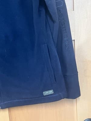 Calvin Klein Jacket Women's Medium Navy Performance Activewear Fleece Full Zip - Thumbnail 2