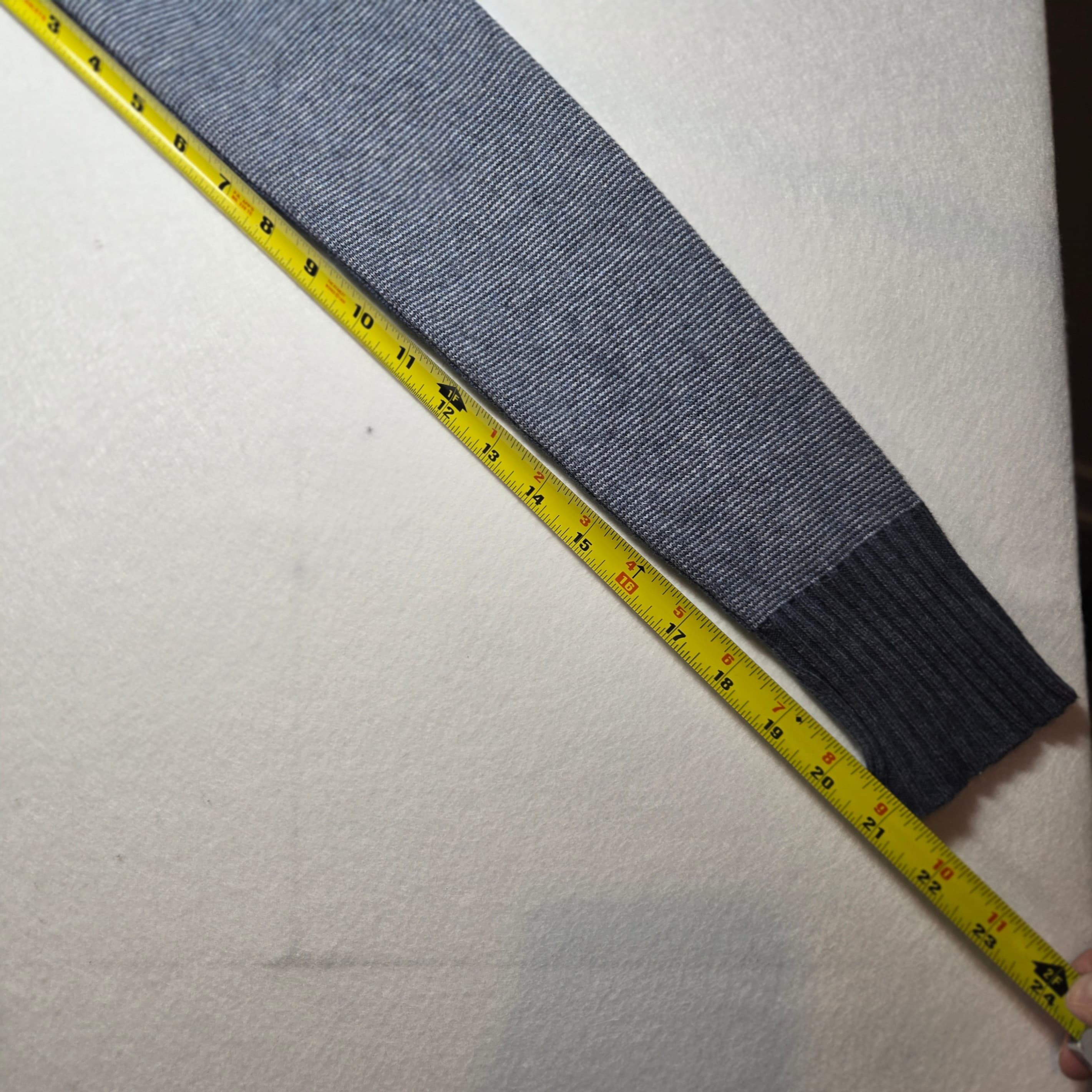 Lululemon Blue Striped Sweater with Ribbed Hem - Thumbnail 4