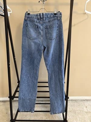 Sincerely Jules Distressed Women’s Straight Leg Blue Jeans Size 7/28 - Thumbnail 5