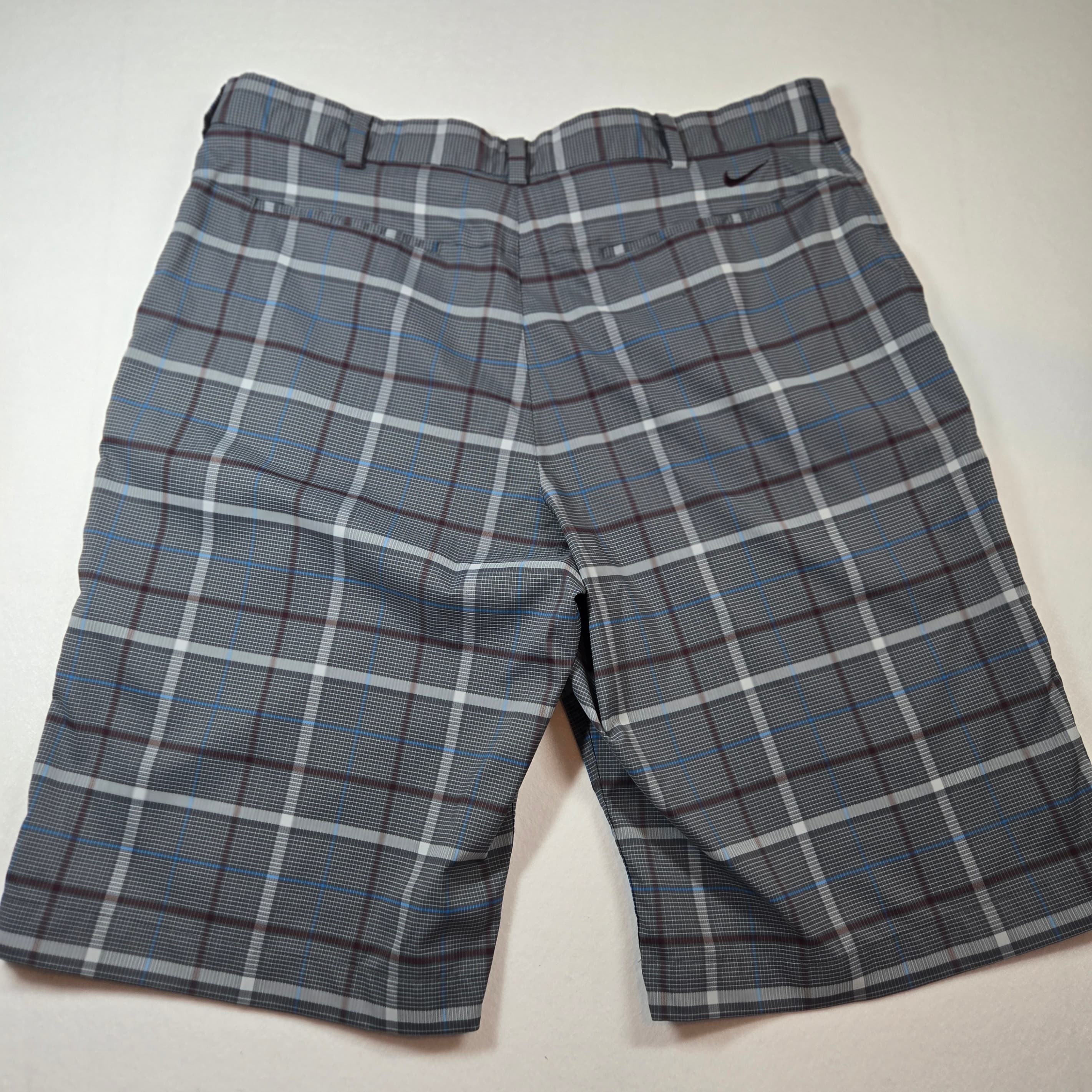 Nike Men's Plaid Golf Shorts Size 36x11 - Thumbnail 7