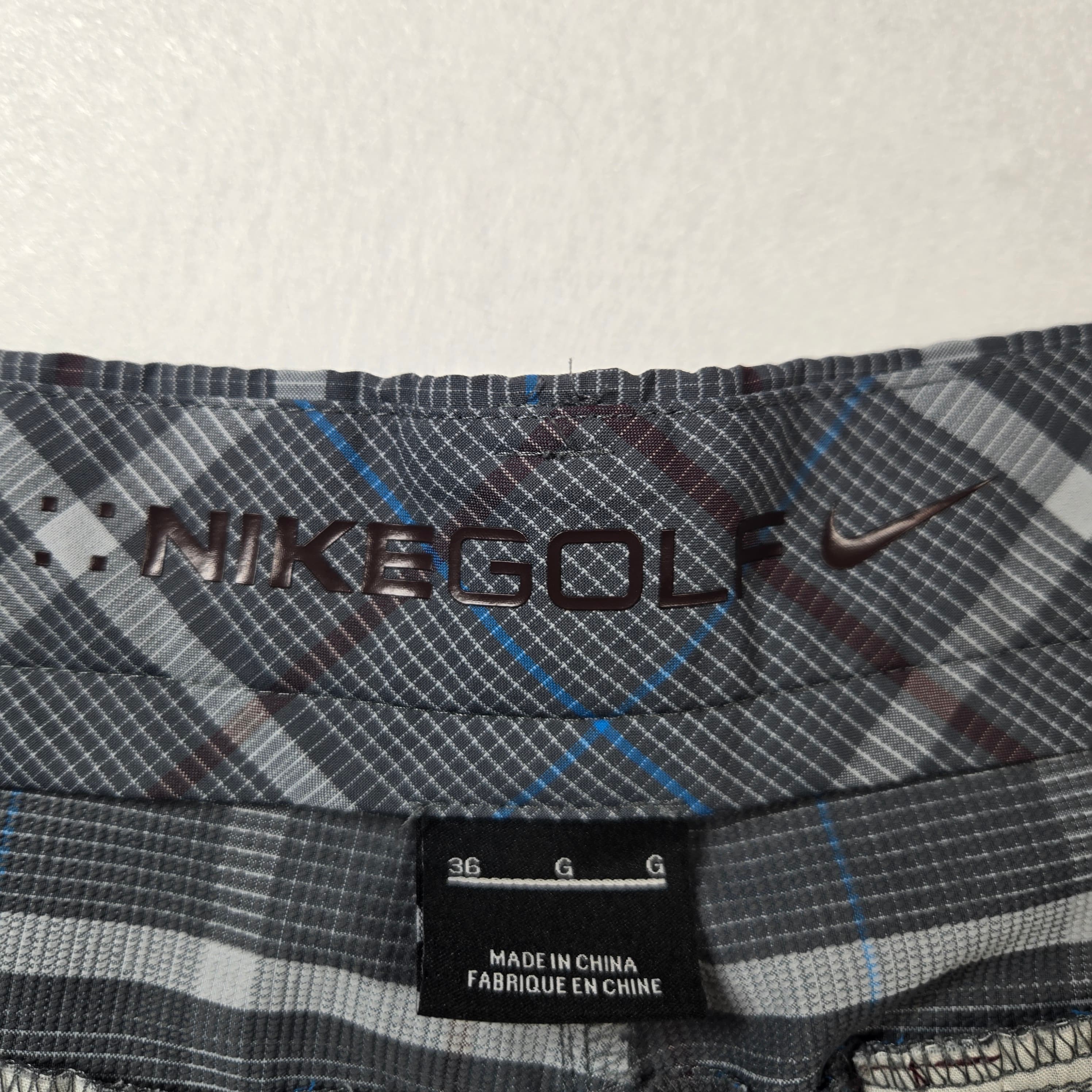 Nike Men's Plaid Golf Shorts Size 36x11 - Thumbnail 5