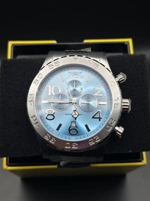 Invicta Specialty Pulse 49097 Men’s 50mm Light Blue Dial Steel Watch