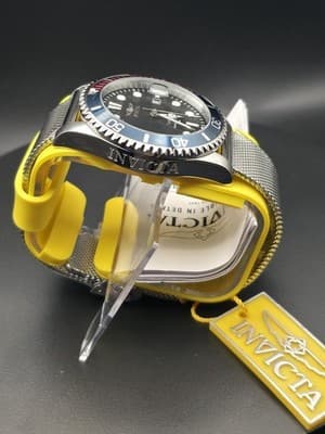 Invicta Pro Diver Curve 47176 Men’s 43mm Pepsi Bezel Mesh Bracelet Watch - Thumbnail 4
