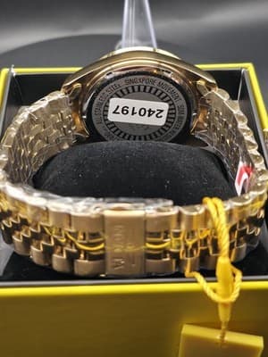 Invicta Specialty Oxford 47490 Men’s 43mm Gold Tone Blue Dial Watch - Thumbnail 2