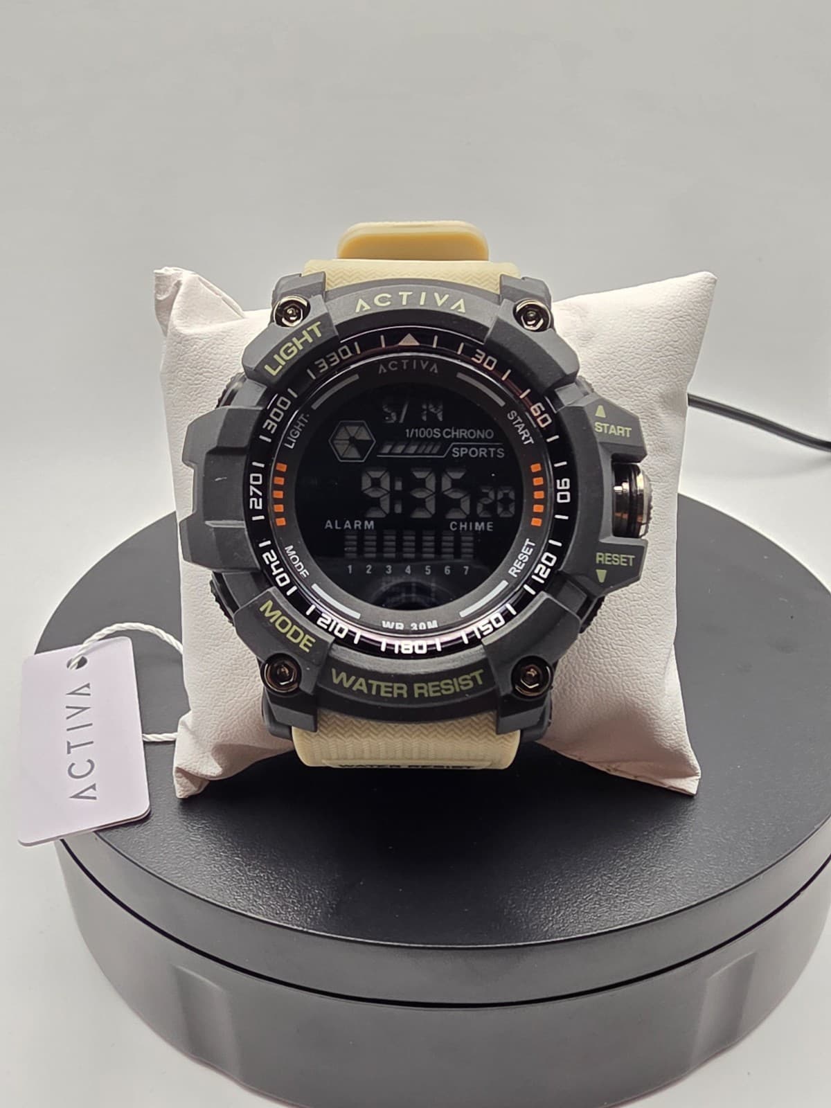 Activa X Invicta Digital Men's Watch - 56mm, Beige (ACW8020-002) - NIB