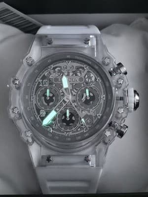 Invicta Racing Vaulthan 69680 – 44mm White Skeleton Dial – RARE / Hard to Find - Thumbnail 3