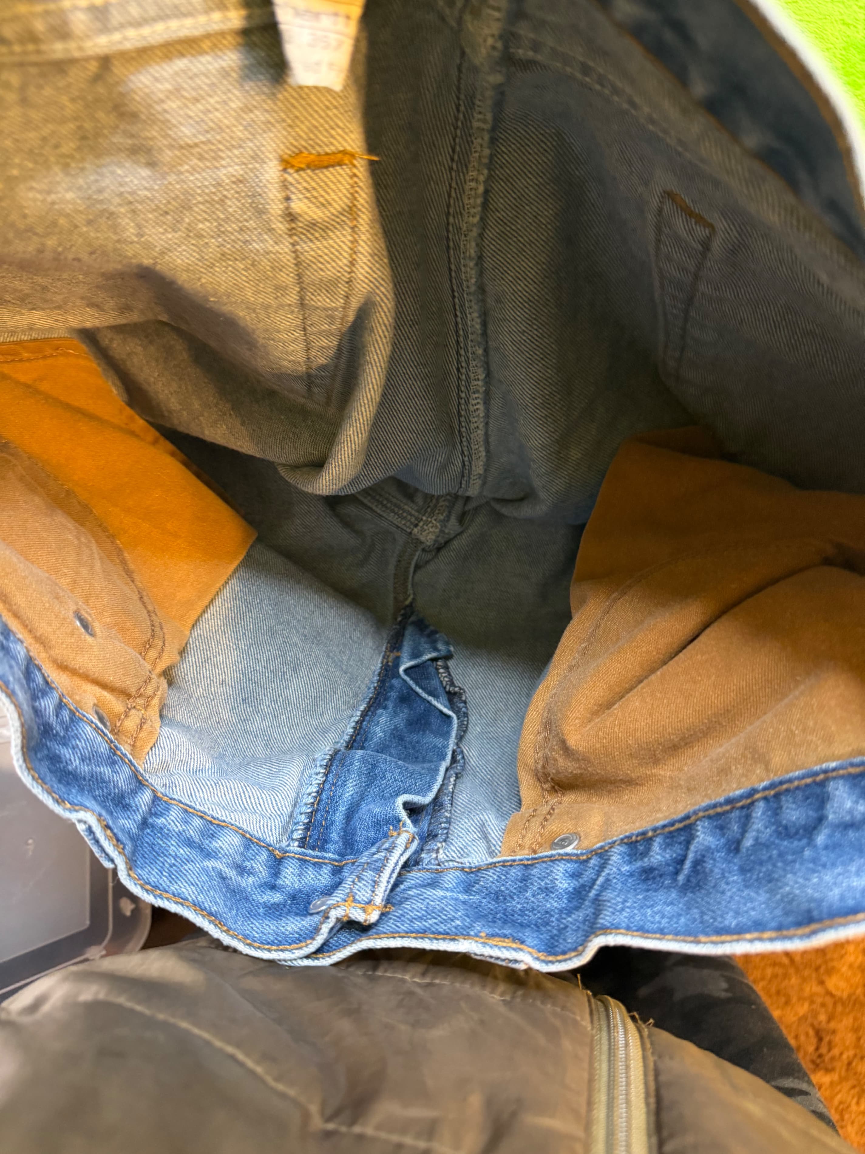 Carhartt B460 DVB Relaxed Fit Straight Leg Jeans Sz 36x32 Light Wash - Thumbnail 6