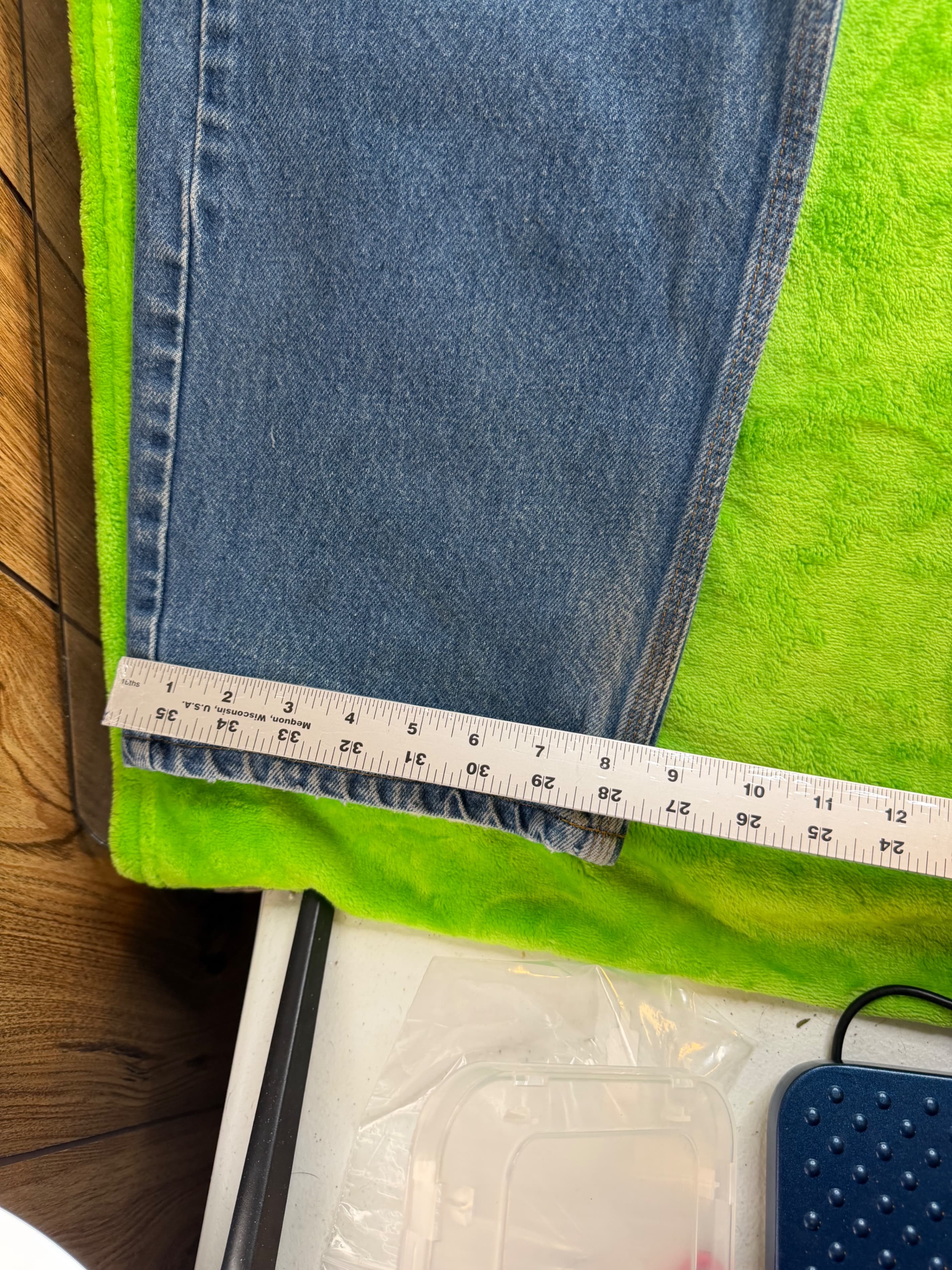 Carhartt B460 DVB Relaxed Fit Straight Leg Jeans Sz 36x32 Light Wash - Thumbnail 11