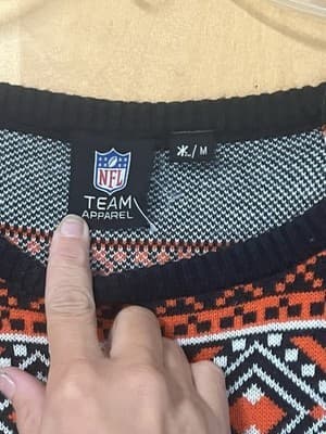NFL Team Apparel Knit Sweater Dress Chicago Bears Women’s Medium - Thumbnail 3