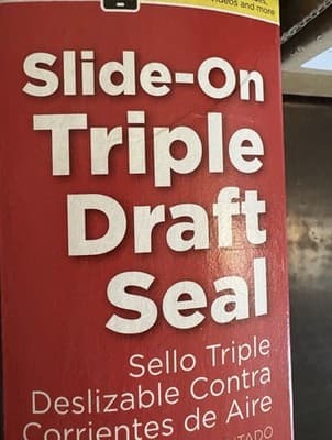 Duck® MAX Triple Draft Seal - Clear, Fits up to 36 in. wide - Thumbnail 4