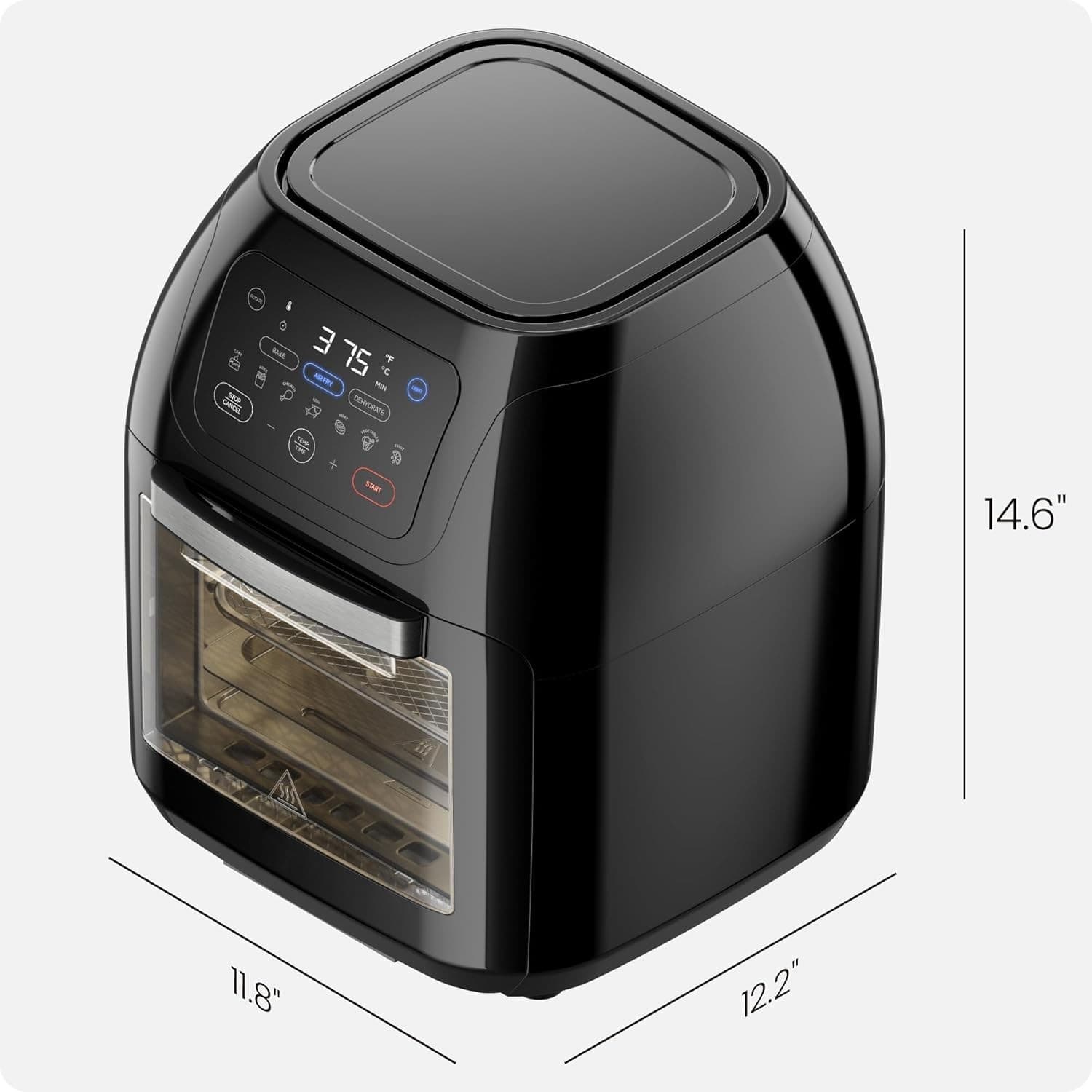 Chefman 10L Digital Air Fryer Oven Rotisserie Dehydrator Convection 17 Presets - Thumbnail 9