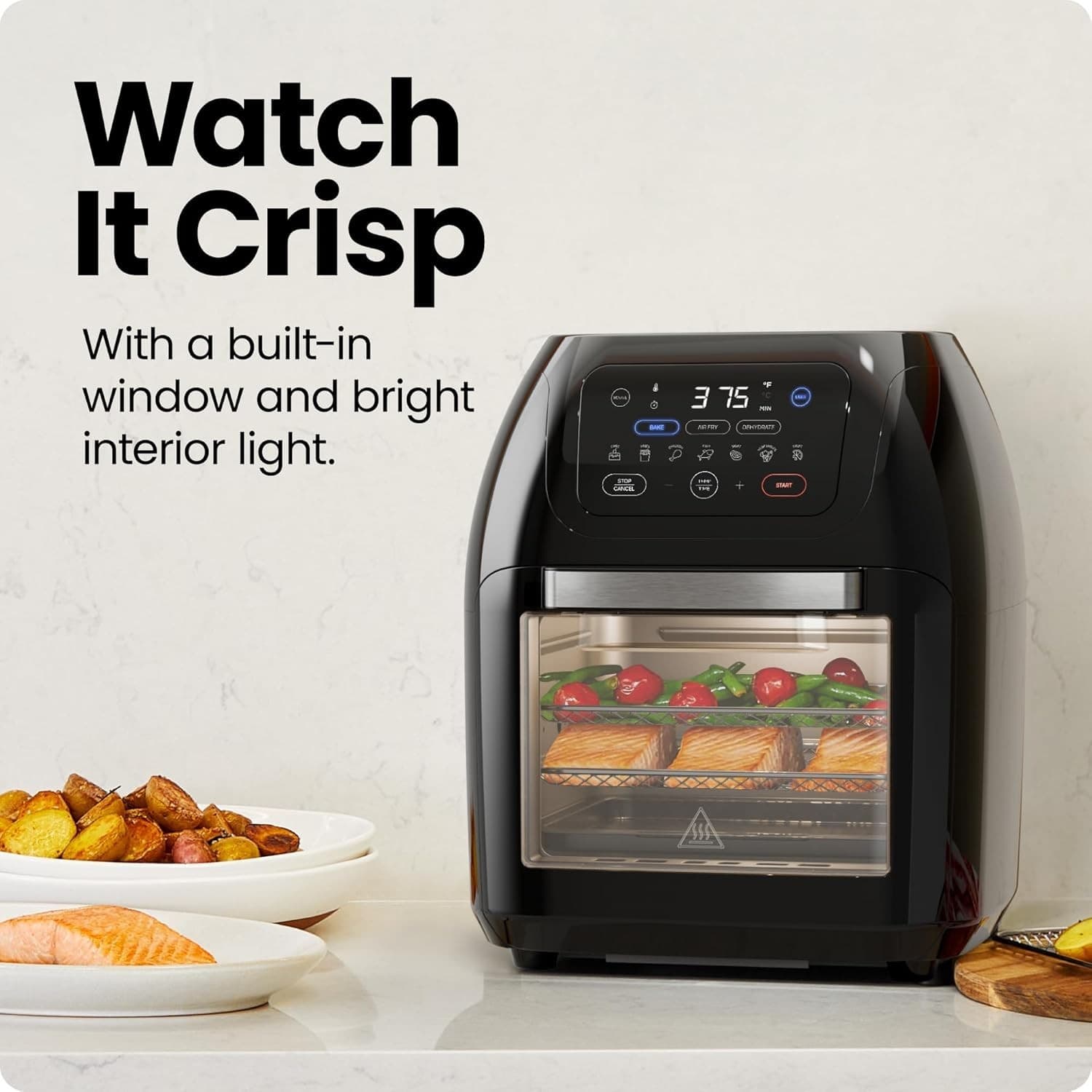 Chefman 10L Digital Air Fryer Oven Rotisserie Dehydrator Convection 17 Presets - Thumbnail 7