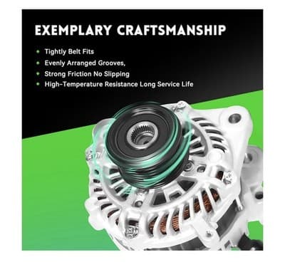 WAGSON Alternator WOALT011 for 2013-2017 Honda Accord 2.4L 110A 12V - Thumbnail 4