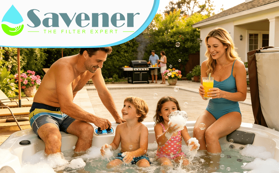 Savener 6CH-502 PAS50SV-F2M Hot Tub Spa Filter Cartridge 50 Sq Ft 4 Pack - Thumbnail 11