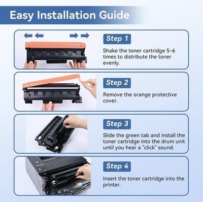 Toner Cartridge Compatible Replacement for Brother TN760 TN730 TN730/TN760 Bl... - Thumbnail 2
