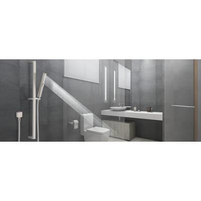 Bow Handheld Shower Head with Slide Bar Combo Brushed Nickel 27.5" - Thumbnail 9