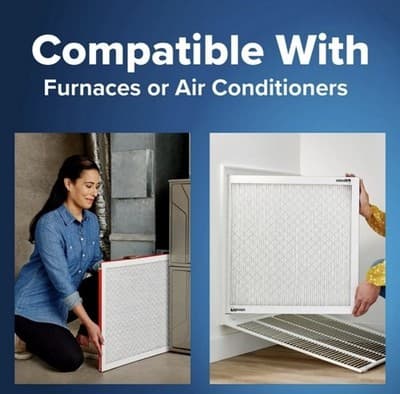 HVAC Air Filter 20x25x1 MERV 11 MPR 1000 Allergens 2 Pack Smart App Reminder New - Thumbnail 4