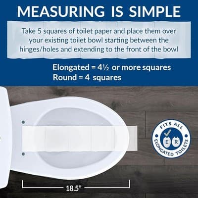 Bemis 1500EC 390 Lift-Off Wood Elongated Toilet Seat Cotton White - Thumbnail 5