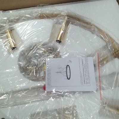 Gold Farmhouse Chandelier 8 Light Wagon Wheel Chandelier Modern Metal Round - Thumbnail 13