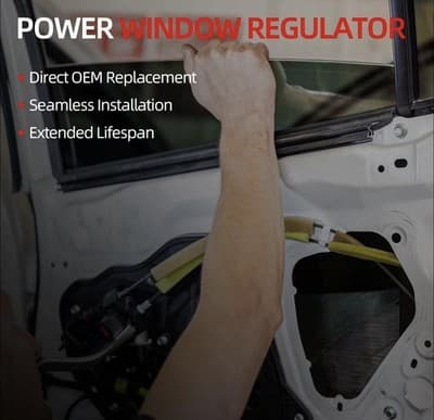 OVANOH Front Left Driver Side Power Window Regulator with Motor - Thumbnail 2