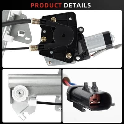 OVANOH Front Left Driver Side Power Window Regulator with Motor - Thumbnail 3