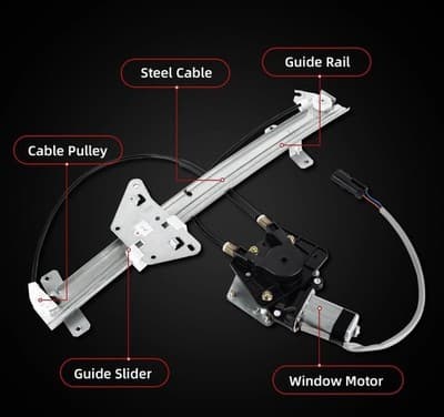 OVANOH Front Left Driver Side Power Window Regulator with Motor - Thumbnail 5