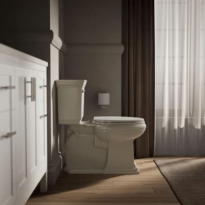 KOHLER K-4774-47 Brevia Elongated Toilet Seat Almond Quick-Release - Thumbnail 4