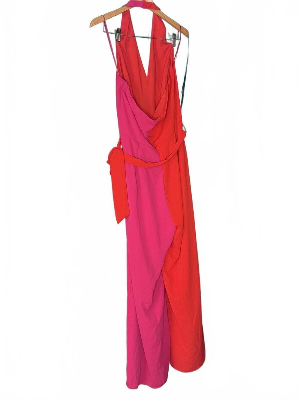 I.N.C. Colorblock V-Neck Jumpsuit XL - Thumbnail 6
