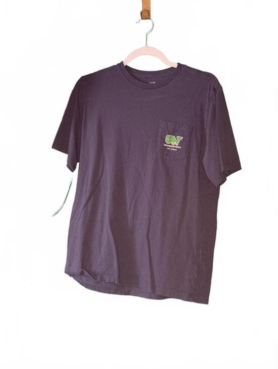 Vineyard Vines New Orleans Navy Whale Pocket T-Shirt