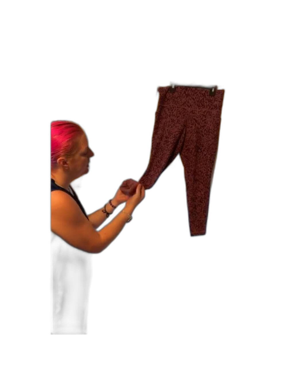 Athleta Salutation Stash Tight Leggings Pockets Animal Print - Thumbnail 6