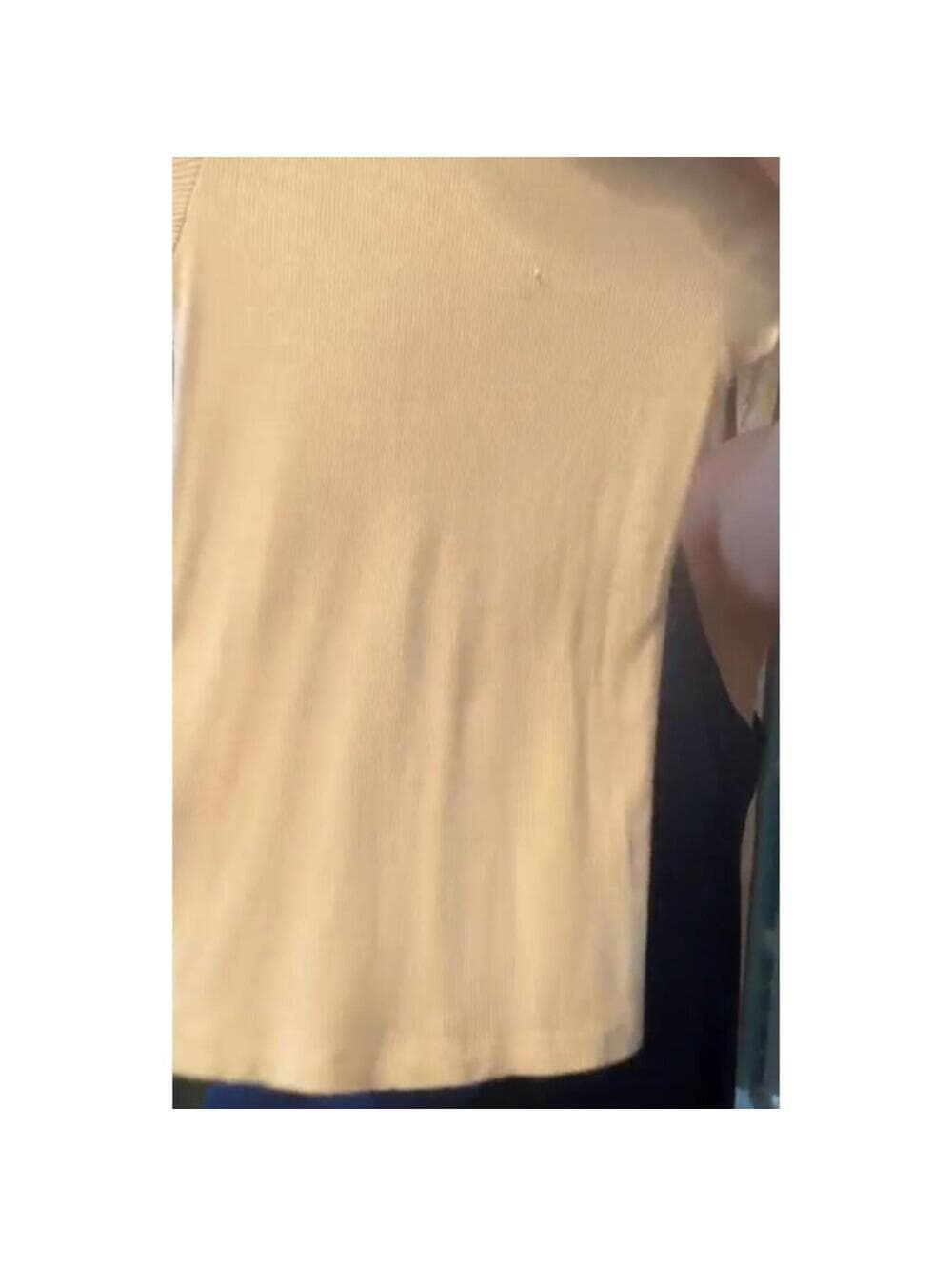 Btween Ribbed Short Sleeve Basic Top Slim Fit Crew Neck - Thumbnail 5