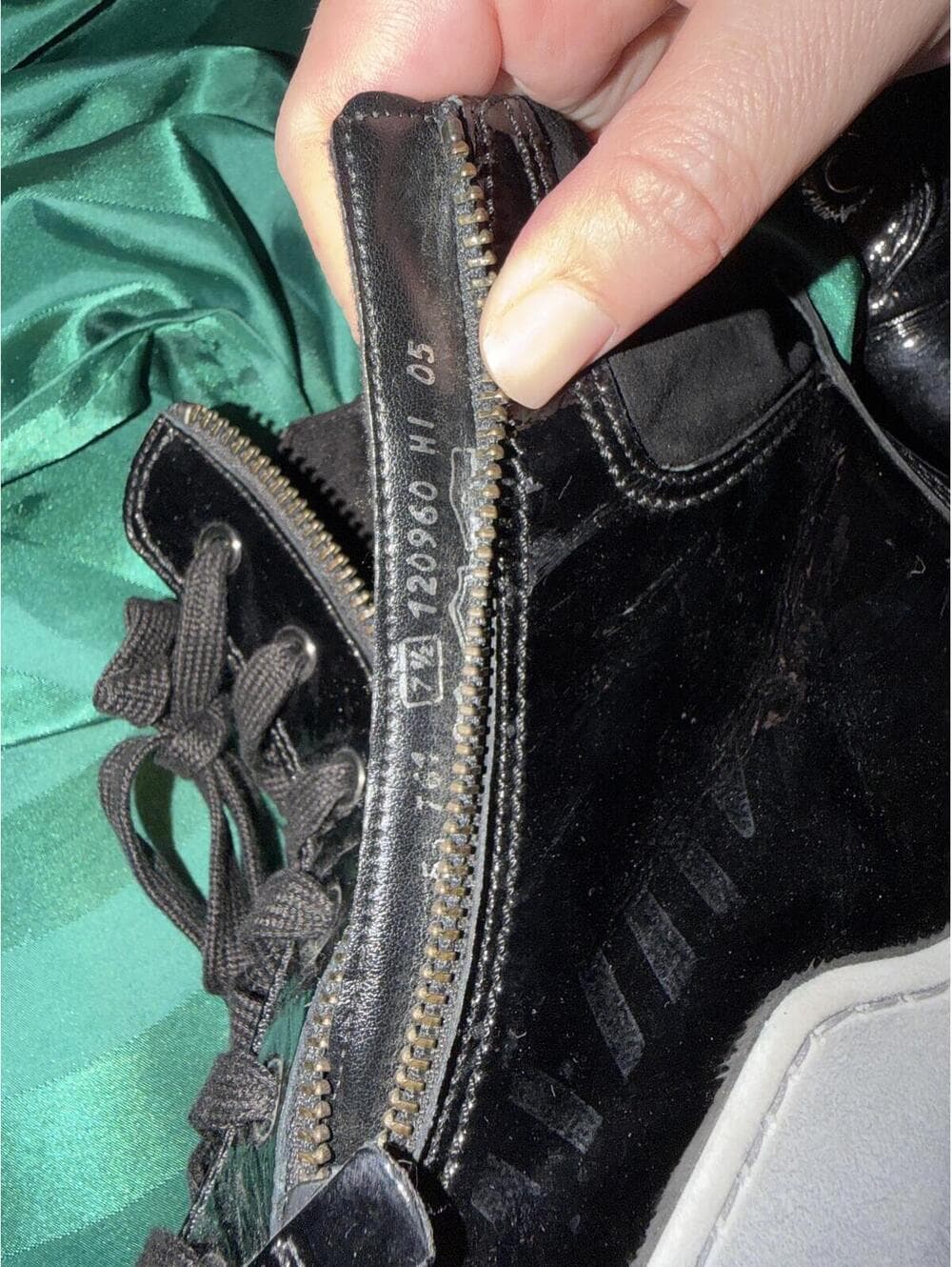 Gabor Patent Leather High-Top Sneakers (7.5 US / 38 EU) - Thumbnail 5