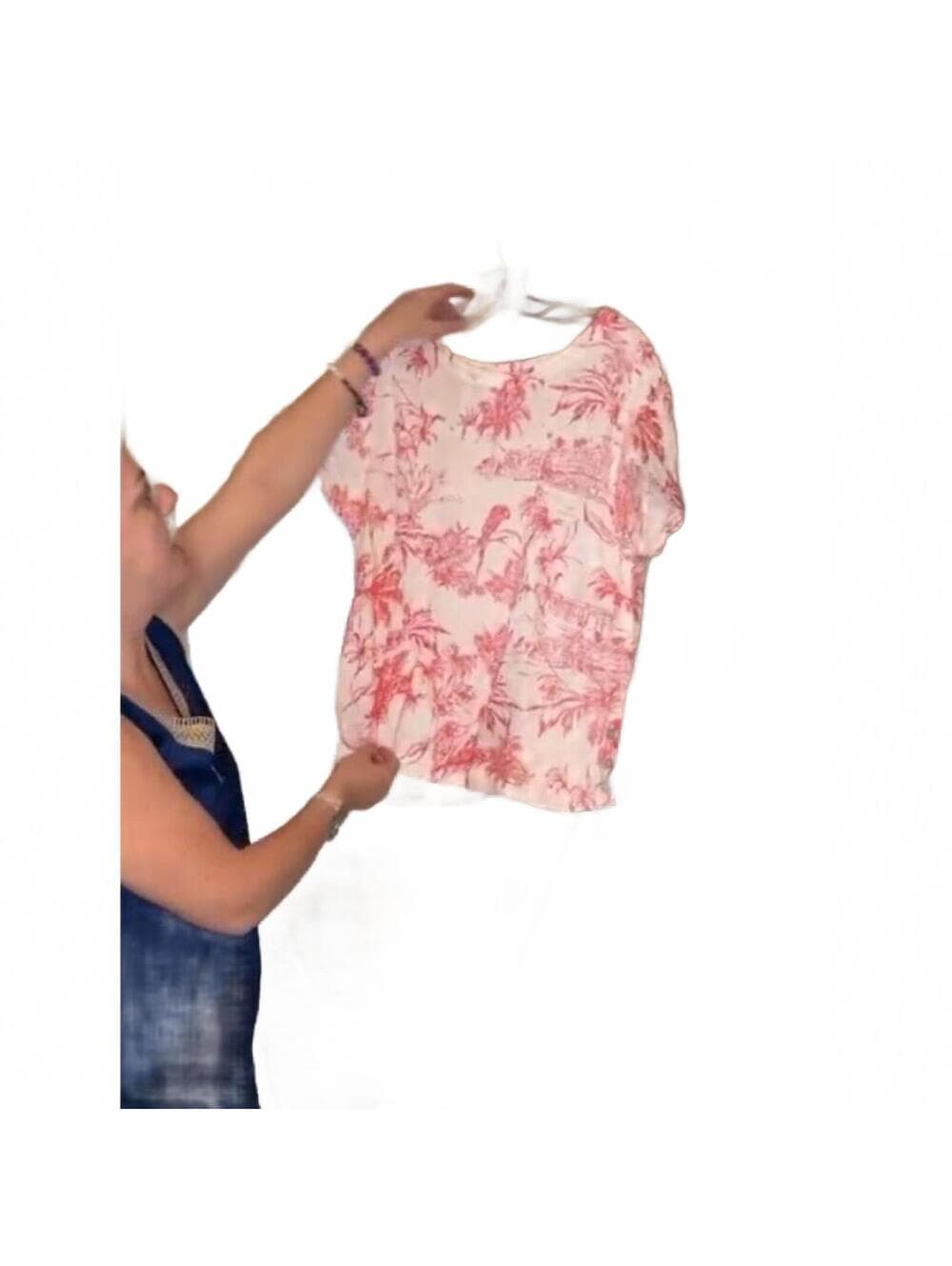 NWOT JOIE Tank Top Tropical Palm Print Sleeveless Blouse - Thumbnail 2