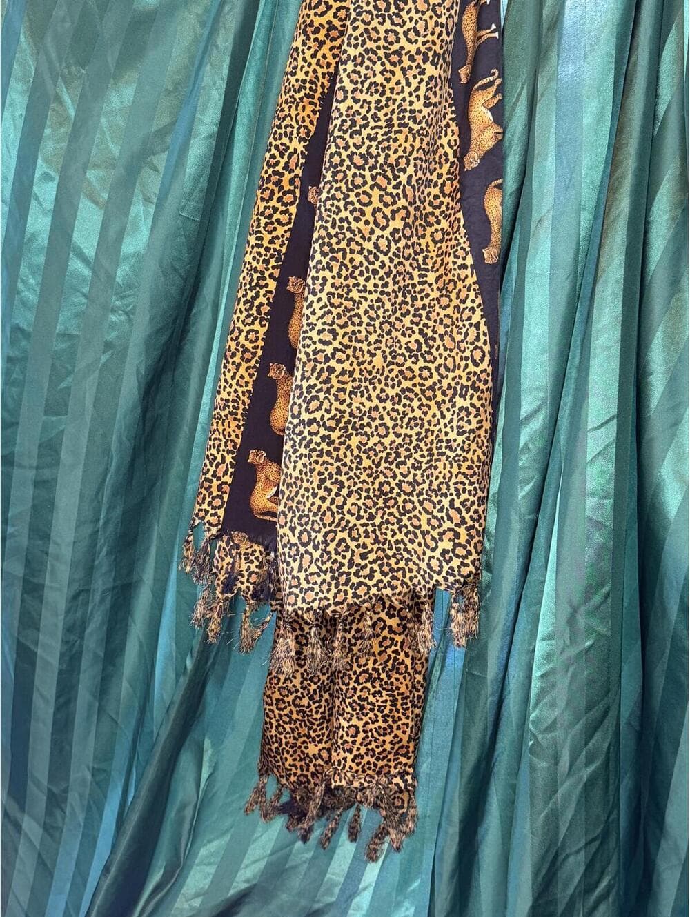Rima Leopard and Cheetah Print Swim Cover-Up - Beach Wrap - Thumbnail 6