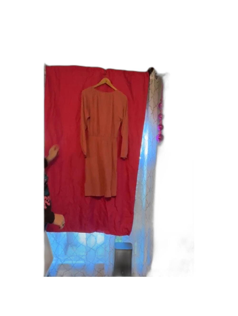 NWT LulaRoe Jody Peasant Dress M Old Rose Smocked Waist - Thumbnail 4
