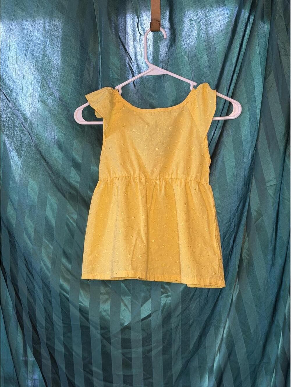 Penelope Mack Girls Yellow Embroidered Dress 6X - Thumbnail 8