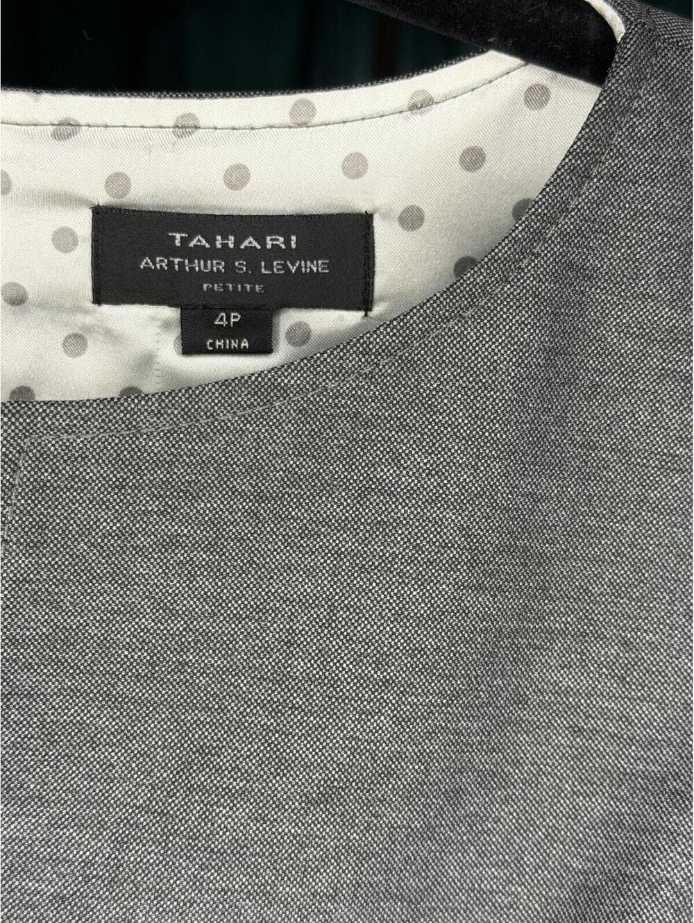 Tahari Tailored Sheath Dress with Hardware Accent - (Sz:4P) - Thumbnail 4
