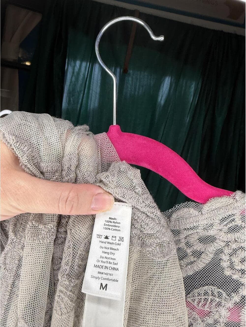 Lularoe Sheer Taupe Lace Kimono Duster - Elegant & Breezy - Thumbnail 5