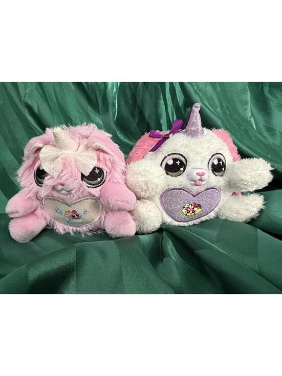 Plush Unicorn Pair - Pink & White Heart Belly - Thumbnail 4