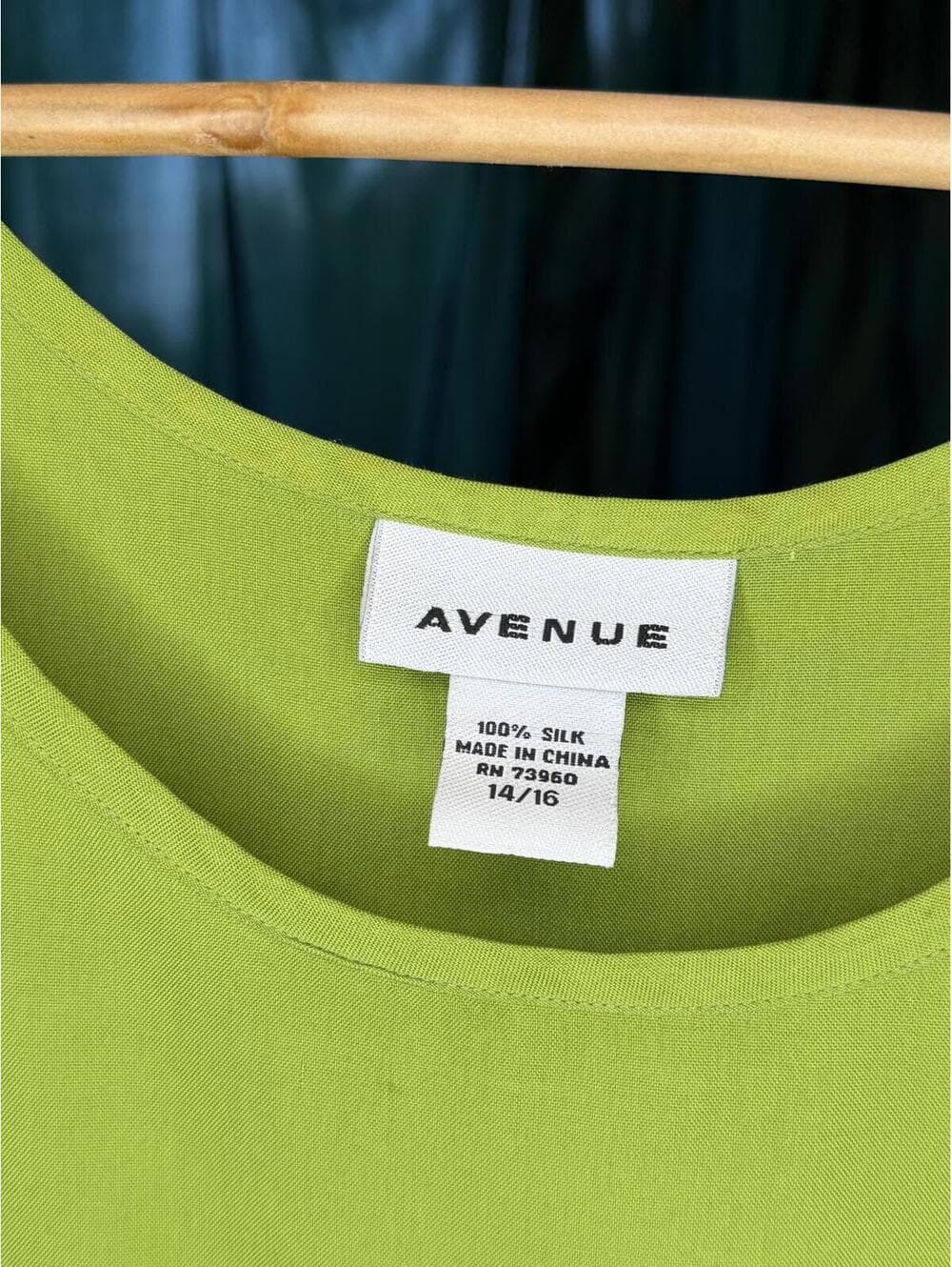 Avenue Lime Green Sleeveless Tank Top - Thumbnail 3