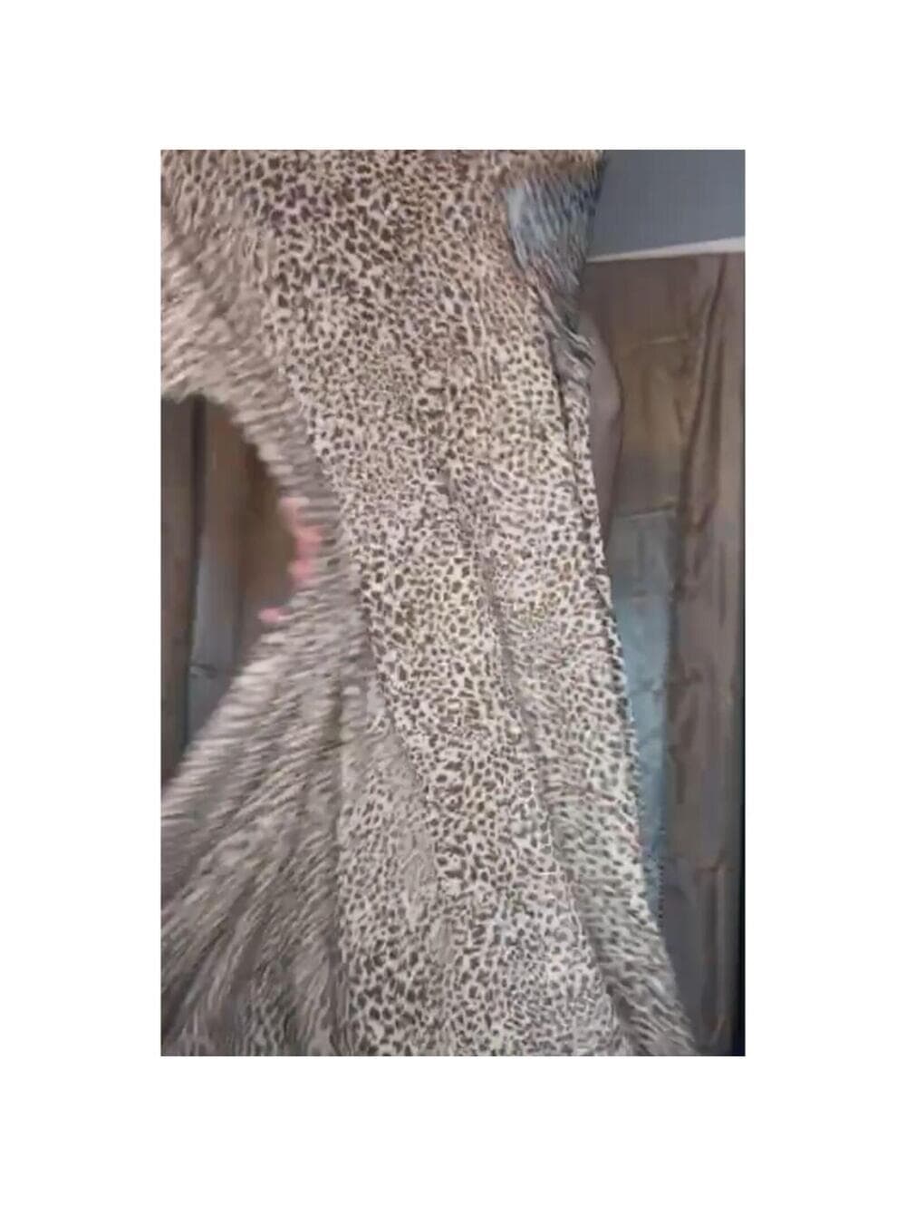 LuLaRoe Carly Dress Swing High Low A-Line Pockets Cheetah - Thumbnail 9