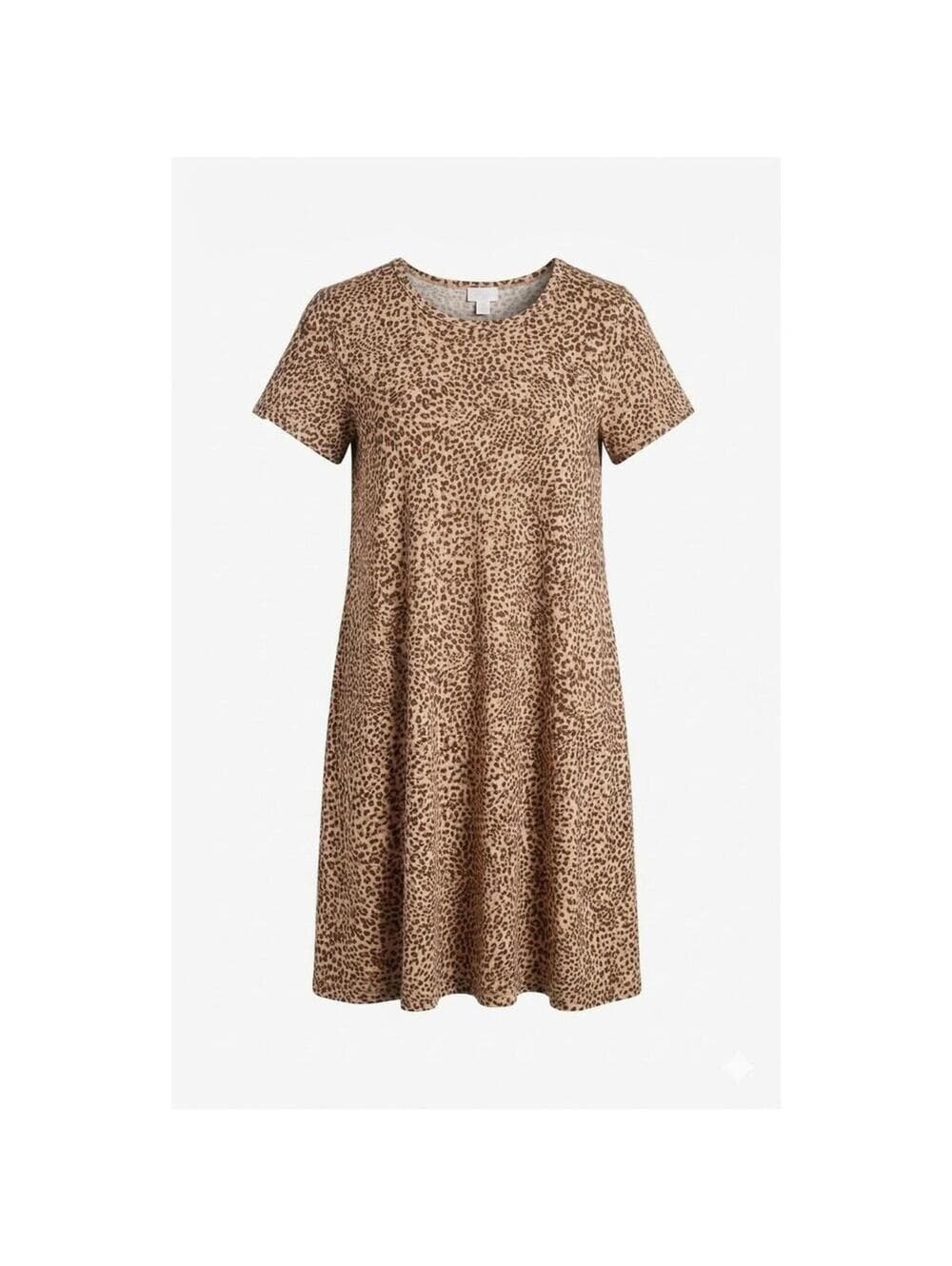 LuLaRoe Carly Dress Swing High Low A-Line Pockets Cheetah - Thumbnail 2