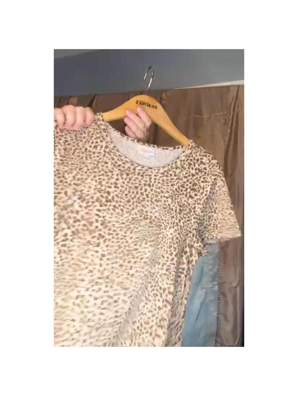 LuLaRoe Carly Dress Swing High Low A-Line Pockets Cheetah - Thumbnail 5