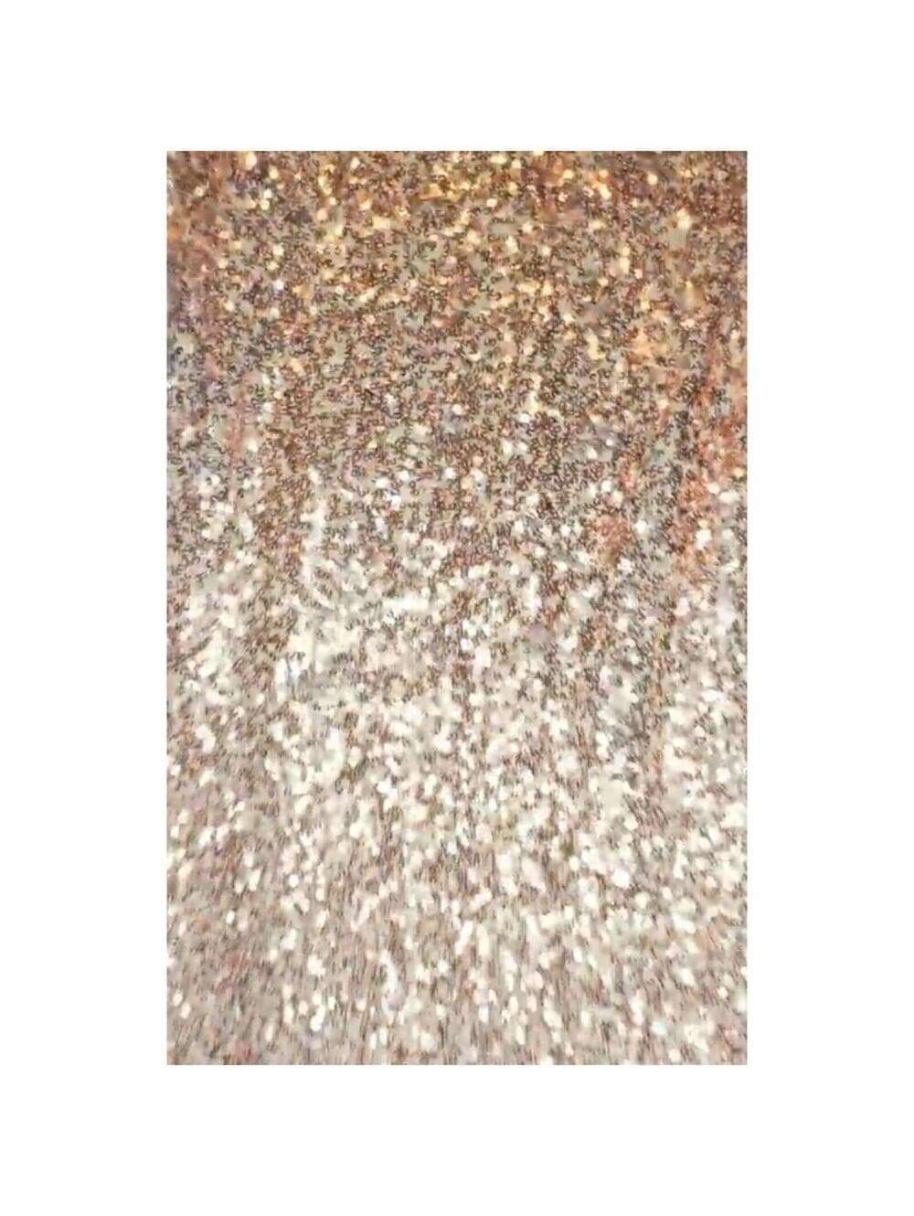 Belle Badgley Mischka Sequin Dress Cowl Back Cap Sleeve - Thumbnail 8