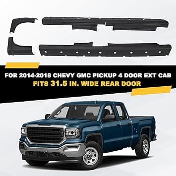 Rocker Panel Cab Corner Fit for 2014-2018 Chevy Silverado Gmc Sierra Extended Cab Steel. - Thumbnail 5