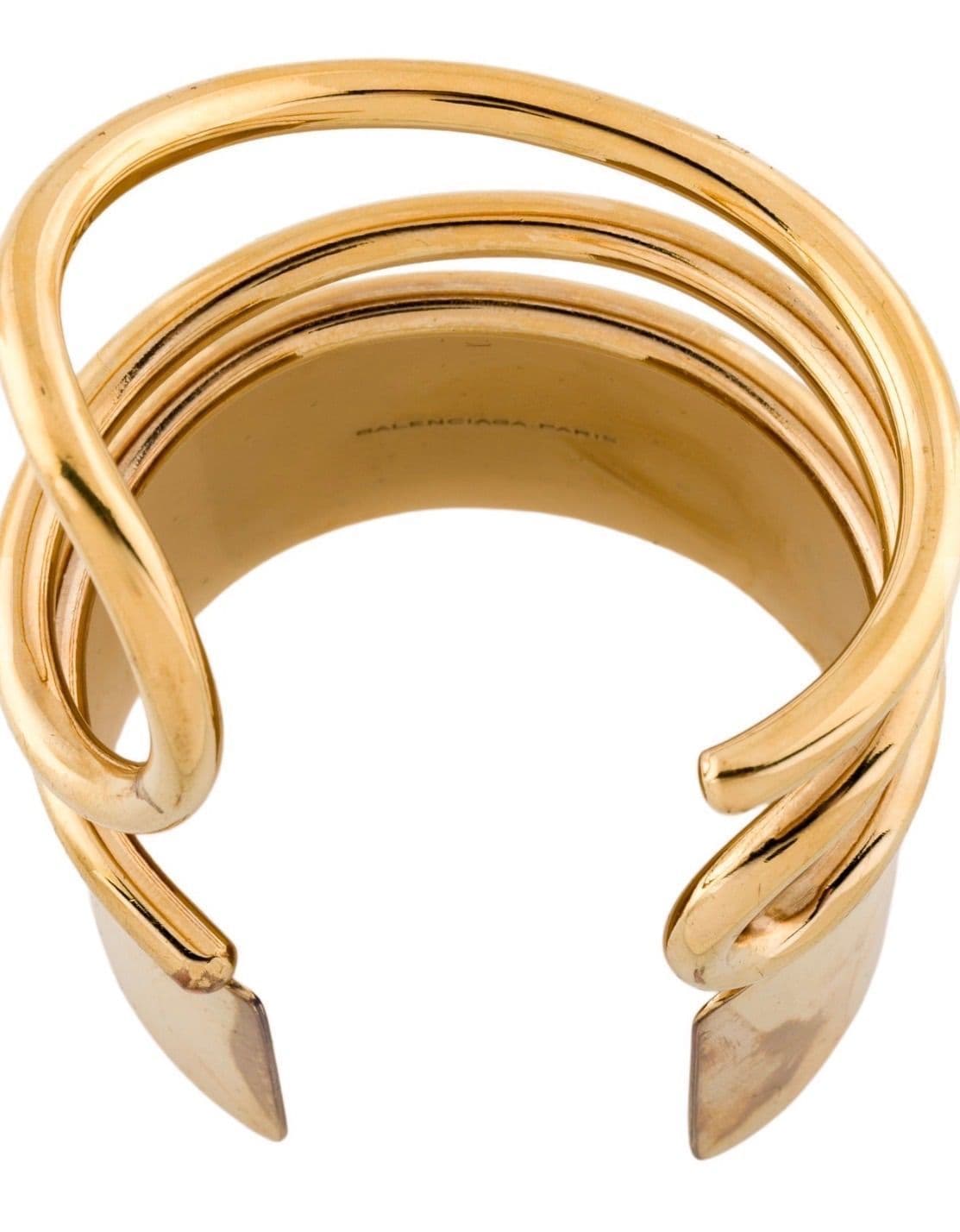 010. Balenciaga Gold Coil Etsp Cuff - Thumbnail 2