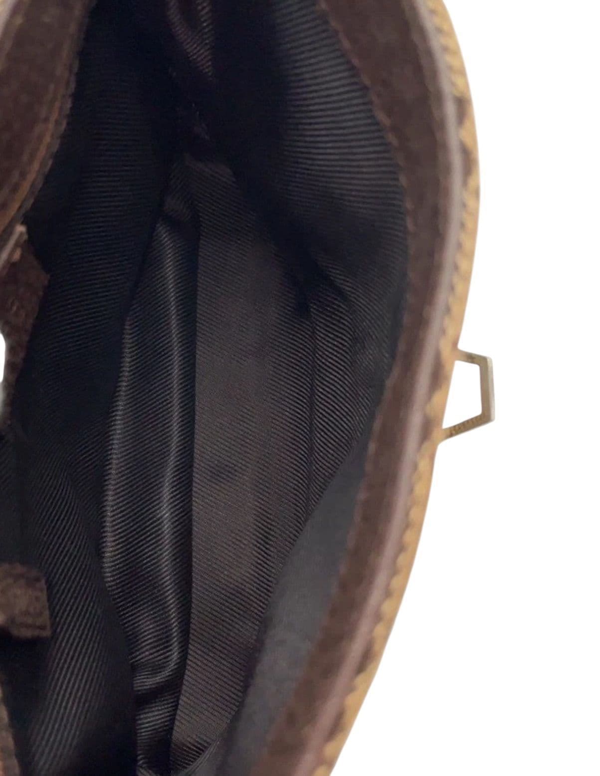 471. GUCCI GG Monogram Flight Belt Bag Dark Brown - Thumbnail 7