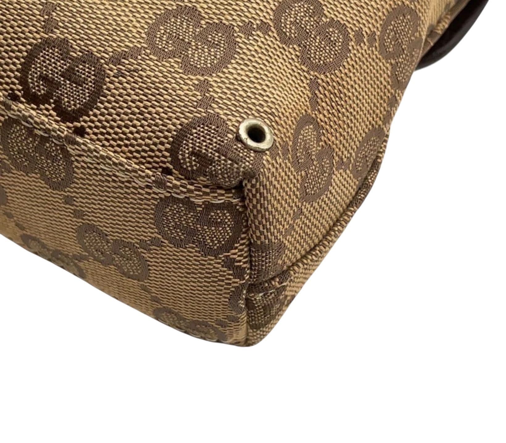 471. GUCCI GG Monogram Flight Belt Bag Dark Brown - Thumbnail 4