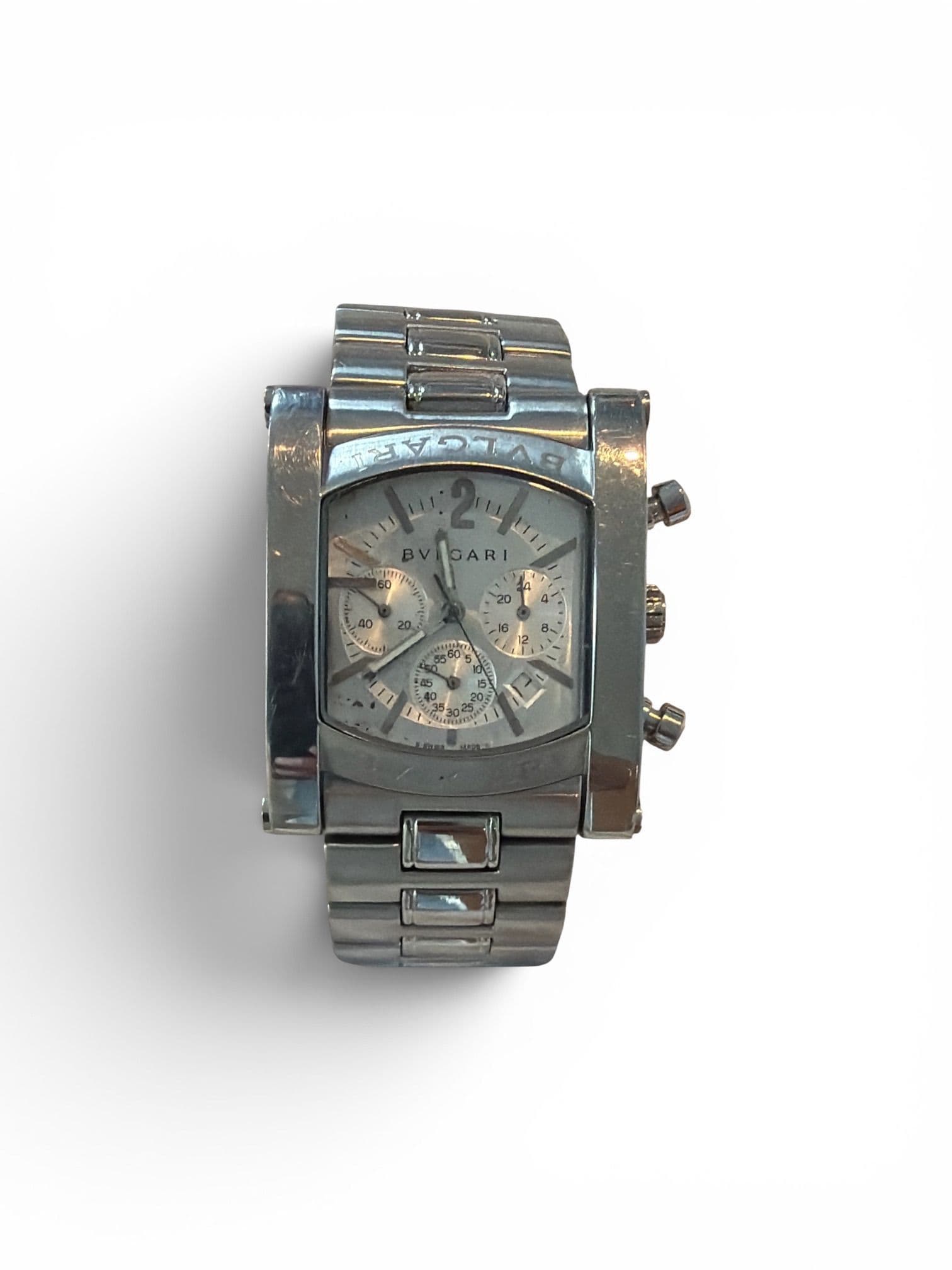 470. Bvlgari EGW 30 Stainless Steel Watch Case Back 30mm Silver - Thumbnail 3